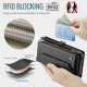 For Samsung Galaxy S24+ 5G CaseMe C36 Card Slots Zipper Wallet RFID Anti-theft Leather Phone Case(Black)