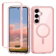 For Samsung Galaxy S24+ 5G Colorful MagSafe Magnetic PC + TPU Phone Case(Pink)