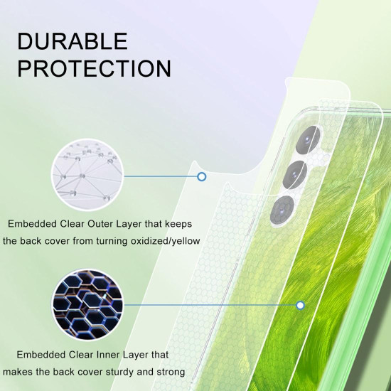 For Samsung Galaxy S24+ 5G IMD Gradient Feather PC + TPU Phone Case(Green)