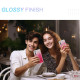 For Samsung Galaxy S24+ 5G IMD Gradient Feather PC + TPU Phone Case(Rose Red)