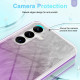 For Samsung Galaxy S24+ 5G IMD Gradient Feather PC + TPU Phone Case(Purple)