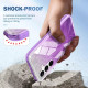 For Samsung Galaxy S24+ 5G IMD Gradient Feather PC + TPU Phone Case(Purple)