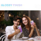 For Samsung Galaxy S24+ 5G IMD Gradient Feather PC + TPU Phone Case(Purple)