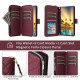For Samsung Galaxy S24+ 5G Crossbody Rhombic Zipper Tower Buckle Leather Phone Case with Lanyard(Wine Red)