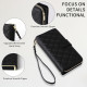 For Samsung Galaxy S24+ 5G Crossbody Rhombic Zipper Tower Buckle Leather Phone Case with Lanyard(Black)