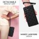 For Samsung Galaxy S24+ 5G Crossbody Rhombic Zipper Tower Buckle Leather Phone Case with Lanyard(Black)