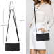 For Samsung Galaxy S24+ 5G Crossbody Rhombic Zipper Tower Buckle Leather Phone Case with Lanyard(Black)