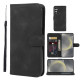 For Samsung Galaxy S24+ / S25+ 5G Skin Feel Geometric Lines Leather Phone Case(Black)