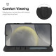 For Samsung Galaxy S24+ / S25+ 5G Skin Feel Geometric Lines Leather Phone Case(Black)