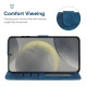 For Samsung Galaxy S24+ / S25+ 5G Skin Feel Geometric Lines Leather Phone Case(Blue)