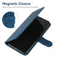 For Samsung Galaxy S24+ / S25+ 5G Skin Feel Geometric Lines Leather Phone Case(Blue)
