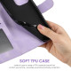 For Samsung Galaxy S24+ / S25+ 5G Skin Feel Geometric Lines Leather Phone Case(Purple)