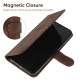 For Samsung Galaxy S24+ / S25+ 5G Skin Feel Geometric Lines Leather Phone Case(Brown)