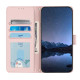 For Samsung Galax S24+ 5G Cat Rat Embossed Pattern RFID PU Phone Case with Wrist Strap(Pink)