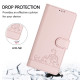 For Samsung Galax S24+ 5G Cat Rat Embossed Pattern RFID PU Phone Case with Wrist Strap(Pink)