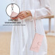 For Samsung Galax S24+ 5G Cat Rat Embossed Pattern RFID PU Phone Case with Wrist Strap(Pink)