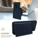 For Samsung Galaxy S24+ 5G Solid Color Metal Buckle Card Slots Bag Phone Case(Blue)