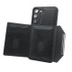 For Samsung Galaxy S24+ 5G Solid Color Metal Buckle Card Slots Bag Phone Case(Black)