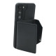 For Samsung Galaxy S24+ 5G Solid Color Metal Buckle Card Slots Bag Phone Case(Black)