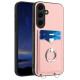 For Samsung Galaxy S24+ 5G R20 Ring Card Holder Phone Case(Pink)