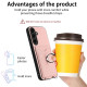 For Samsung Galaxy S24+ 5G R20 Ring Card Holder Phone Case(Pink)