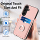 For Samsung Galaxy S24+ 5G R20 Ring Card Holder Phone Case(Pink)