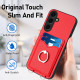 For Samsung Galaxy S24+ 5G R20 Ring Card Holder Phone Case(Red)