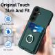 For Samsung Galaxy S24+ 5G R20 Ring Card Holder Phone Case(Green)