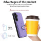 For Samsung Galaxy S24+ 5G R20 Ring Card Holder Phone Case(Purple)