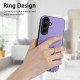 For Samsung Galaxy S24+ 5G R20 Ring Card Holder Phone Case(Purple)
