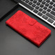 For Samsung Galaxy S24+ 5G Cherry Blossom Butterfly Skin Feel Embossed PU Phone Case(Red)