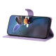 For Samsung Galaxy S24+ 5G Cherry Blossom Butterfly Skin Feel Embossed PU Phone Case(Purple)
