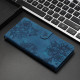For Samsung Galaxy S24+ 5G Cherry Blossom Butterfly Skin Feel Embossed PU Phone Case(Blue)