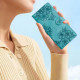 For Samsung Galaxy S24+ 5G Cherry Blossom Butterfly Skin Feel Embossed PU Phone Case(Green)