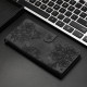 For Samsung Galaxy S24+ 5G Cherry Blossom Butterfly Skin Feel Embossed PU Phone Case(Black)
