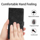 For Samsung Galaxy S24+ 5G Cherry Blossom Butterfly Skin Feel Embossed PU Phone Case(Black)