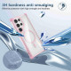 For Samsung Galaxy S24+ 5G Transparent MagSafe Magnetic Phone Case(Pink)