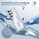 For Samsung Galaxy S24+ 5G Transparent MagSafe Magnetic Phone Case(Blue)