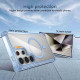 For Samsung Galaxy S24+ 5G Transparent MagSafe Magnetic Phone Case(Blue)