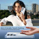 For Samsung Galaxy S24+ 5G Transparent MagSafe Magnetic Phone Case(Blue)