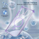 For Samsung Galaxy S24+ 5G Transparent MagSafe Magnetic Phone Case(Purple)