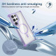 For Samsung Galaxy S24+ 5G Transparent MagSafe Magnetic Phone Case(Purple)