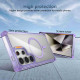 For Samsung Galaxy S24+ 5G Transparent MagSafe Magnetic Phone Case(Purple)