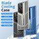 For Samsung Galaxy S23 5G Blade Cooling PC Full Coverage Phone Case(Graphite Black)