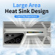 For Samsung Galaxy S23 5G Blade Cooling PC Full Coverage Phone Case(Graphite Black)