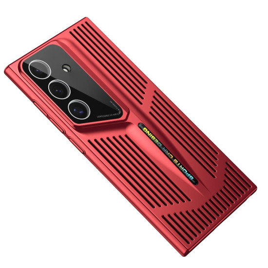 For Samsung Galaxy S24+ 5G Blade Cooling PC Full Coverage Phone Case(Red)
