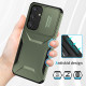 For Samsung Galaxy S25+ 5G / S24+ 5G Sliding Camshield Phone Case(Alpine Green)