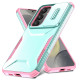 For Samsung Galaxy S25+ 5G / S24+ 5G Sliding Camshield Phone Case(Grey Green + Pink)