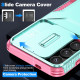 For Samsung Galaxy S25+ 5G / S24+ 5G Sliding Camshield Phone Case(Grey Green + Pink)