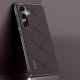 For Samsung Galaxy S24+ 5G Plain Leather PC Phone Case(Brown)
